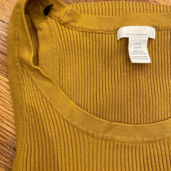 H&M Ribbed Dark Yellow Tank - Picture 4 of 4